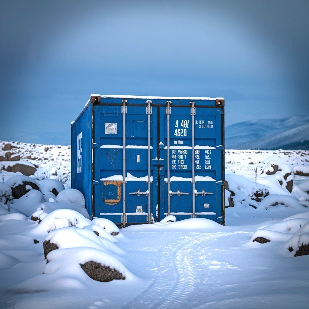 preparing container for winter